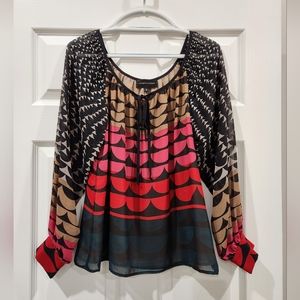 Corey Lynn Calter Blouse Dressy Lined Top Size 2